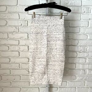 Wilfred Textured Knit Pencil Skirt Cream Black XS